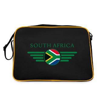 J’aime l’Afrique du Sud, T-Shirt Design Style Élégance - Sac Retro - noir/or - Dos