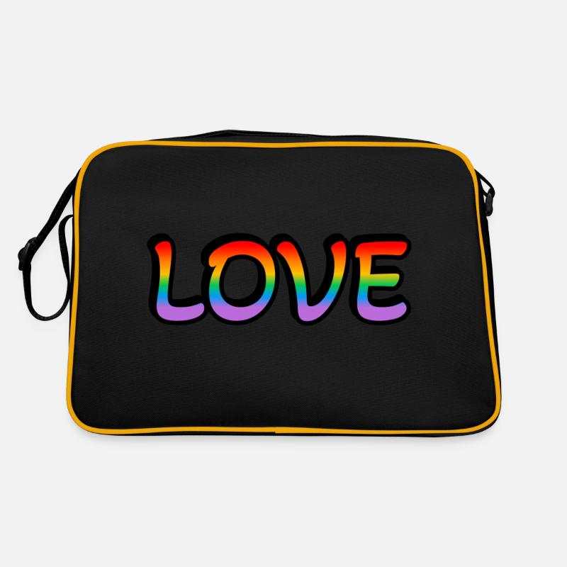 Retro Rainbow Love Retro Bag