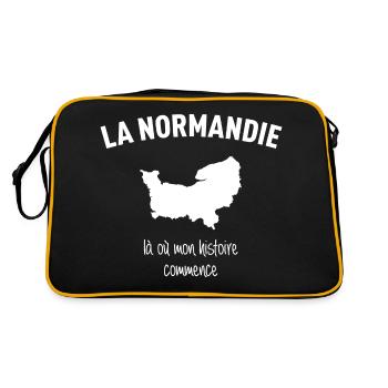 normandie-histoire - Sac Retro - noir/or - Dos