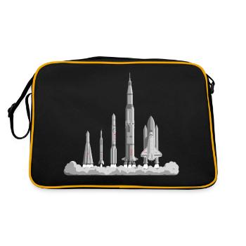 The Space Race - Retro Bag - black/gold - Back