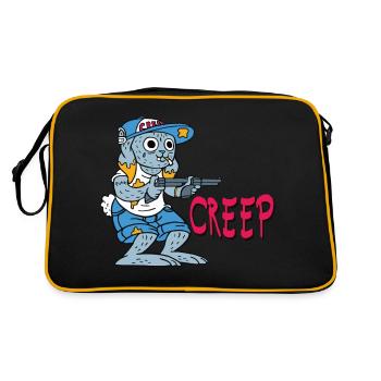 Creep - Retro Tasche - Schwarz/Gold - Hinten