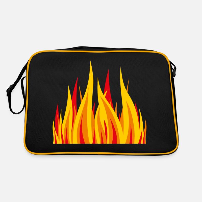 Fire 2 - Retro Tasche - Schwarz/Gold
