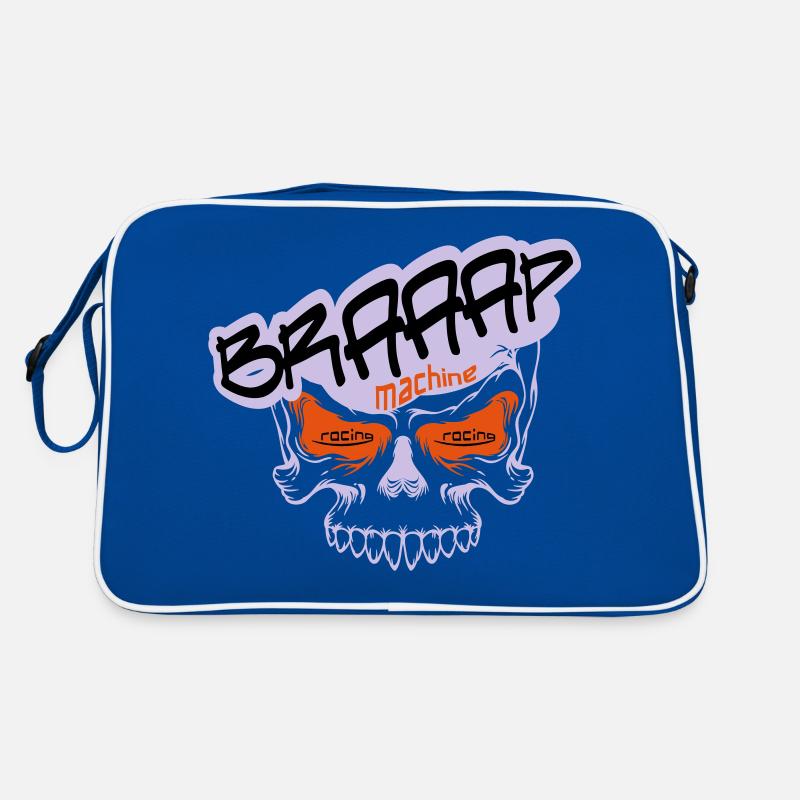 Braaap BIG Skull Retro Tasche