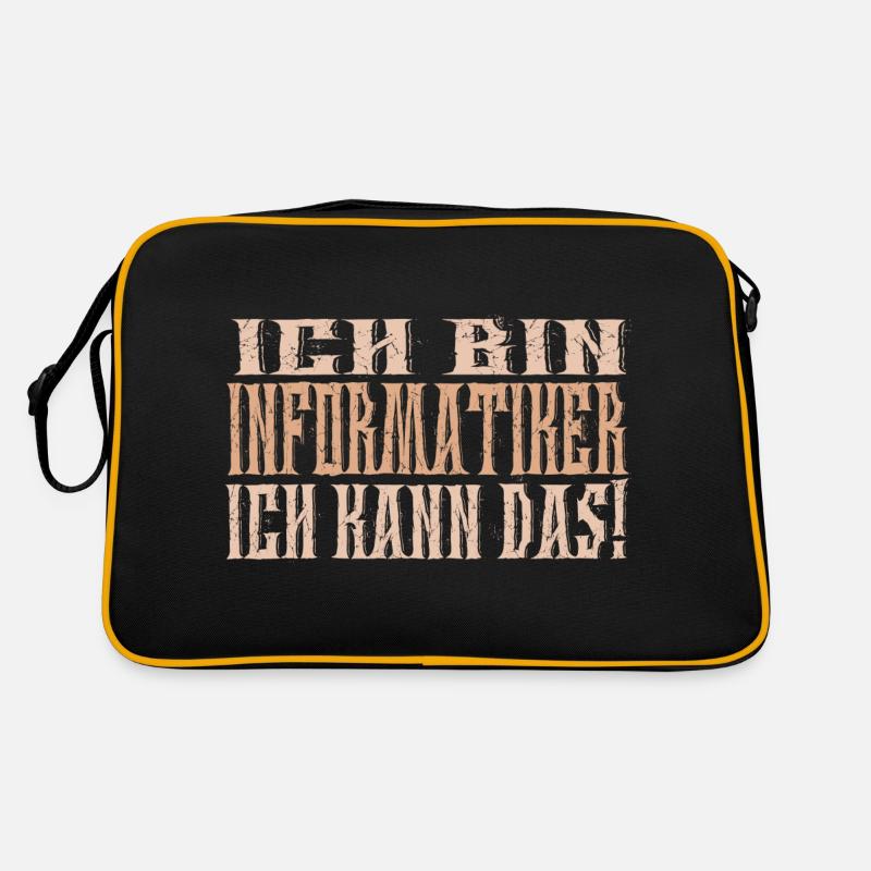 Ich bin Informatiker Retro Tasche