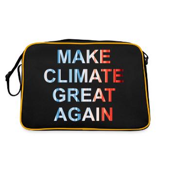 Make climate great again - Sac Retro - noir/or - Dos