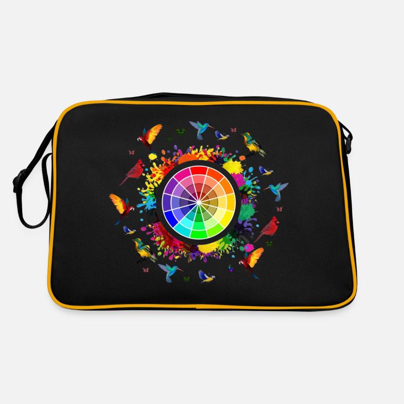 Explosion von Regenbogen, Regenbogen, Regenbogen-t-Shirts Retro Tasche