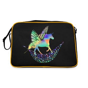 Unicorn mythical creatures - Retro Bag - black/gold - Back