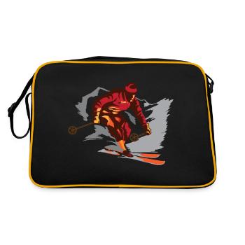 Skieur - Sac Retro - noir/or - Dos