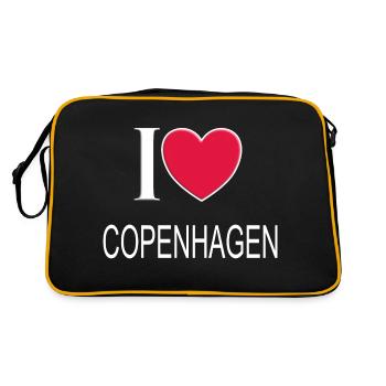 J’adore Copenhague - Sac Retro - noir/or - Dos