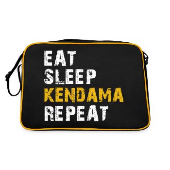 manger dormir kendama répéter - Sac Retro - noir/or - Dos
