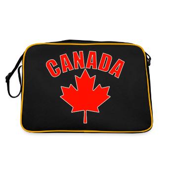 Feuille d’érable Canada - Sac Retro - noir/or - Dos