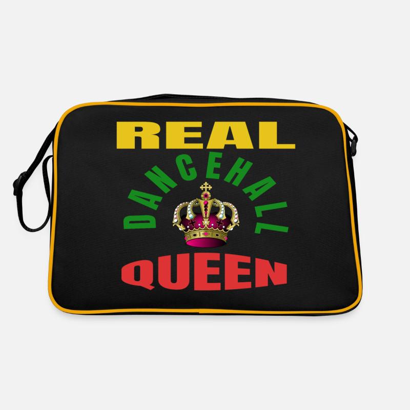 echte Dancehall-Queen - Retro Tasche - Schwarz/Gold