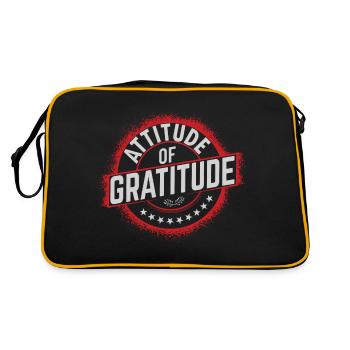 Culture Zen Positif Attitude de Gratitude - Sac Retro - noir/or - Dos
