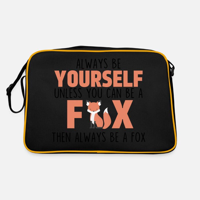 Sei immer du selbst, es sei denn, du kannst ein Fuchs sein Retro Tasche