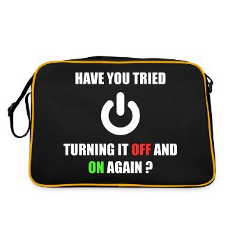 Computer Nerd Computer Scientist IT Programmer - Retro Bag - black/gold - Back
