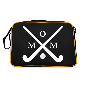 feldhockey hockey hockey hockey-maman joueur de hockey - Sac Retro - noir/or - Dos