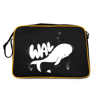 Whale - Retro Bag - black/gold - Back