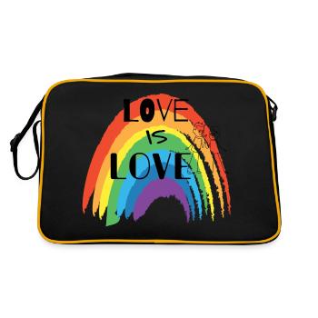 L’AMOUR EST AMOUR - Sac Retro - noir/or - Dos