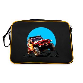 GELÄNDEWAGEN - Retro Tasche - Schwarz/Gold - Hinten