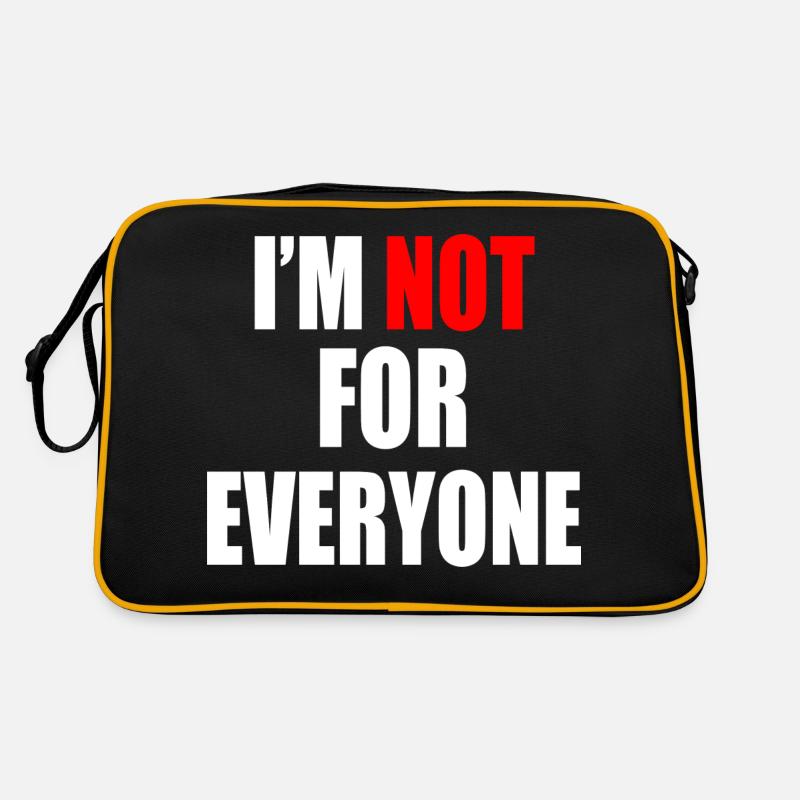 Ich bin nicht jedermanns Sache Retro Tasche