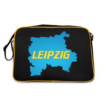 LEIPZIG - Retro Bag - black/gold - Back