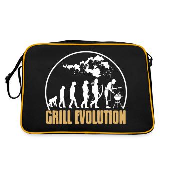 Grill Evolution Awesome Grilling T-Shirt Cadeau - Sac Retro - noir/or - Dos