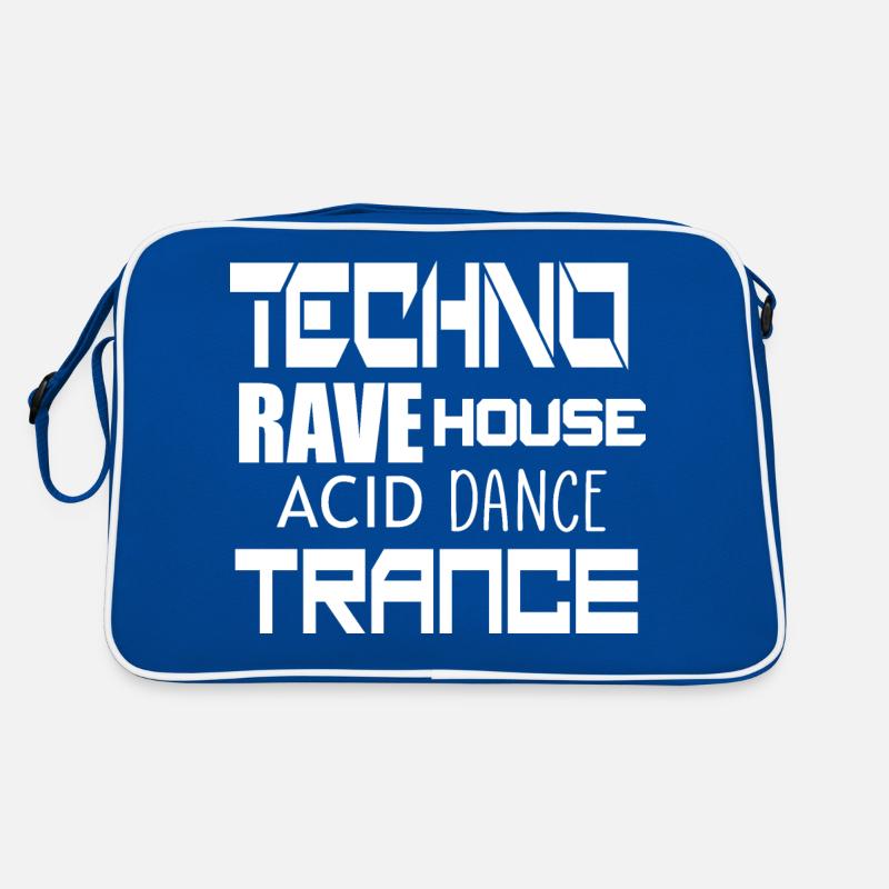 techno trance dance Retro Bag