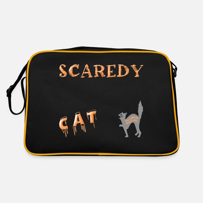 Halloween chat effrayé d'Halloween Sac Retro