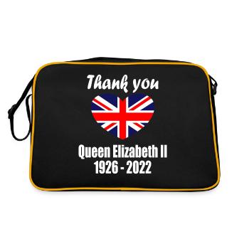 Merci Reine Elizabeth II - Sac Retro - noir/or - Dos