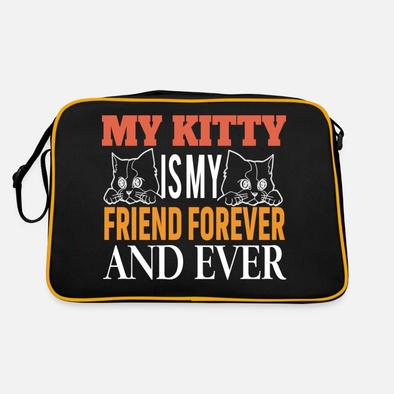 chat MON CHAT EST MON AMI POUR TOUJOURS ET TOUJOURS Sac Retro