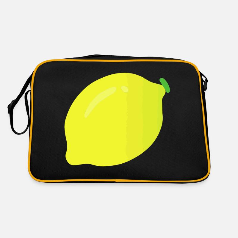 Idée cadeau d’illustration de citron Sac Retro