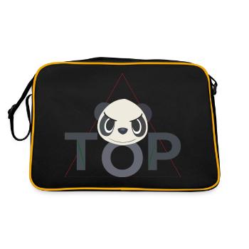Panda ToP - Retro Bag - black/gold - Back