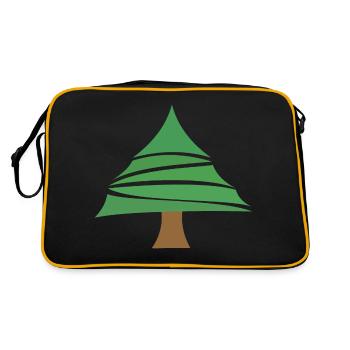 Fir tree - Retro Bag - black/gold - Back