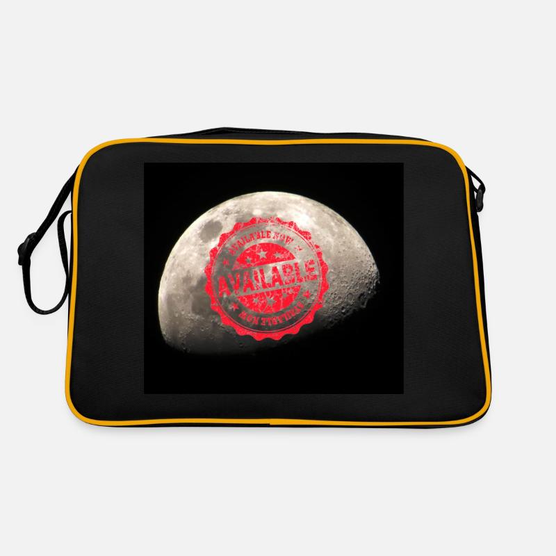 Moon, crescent, planet Retro Bag