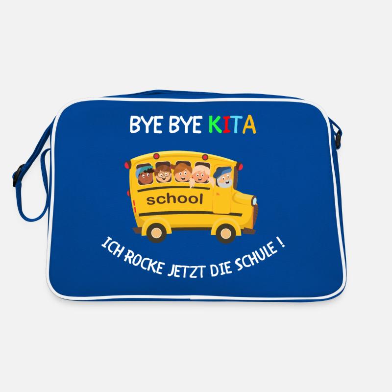 Bye Bye Kita, Jetzt Rocke Ich Die Schule! Retro Tasche