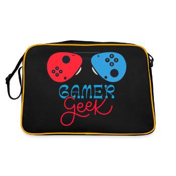 Gamer Geek Cadeau Jeux Video Console De Jeux - Sac Retro - noir/or - Dos