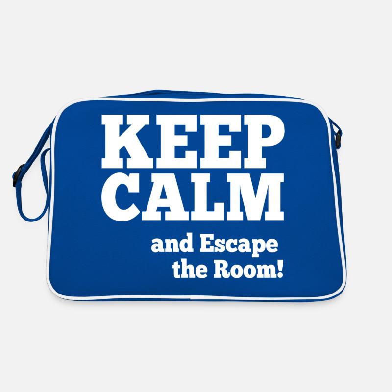 Keep Calm and Escape the Room Exit Game Retro Bag