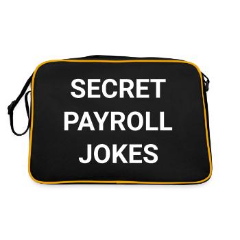 Secret Payroll Jokes - Retro Bag - black/gold - Back