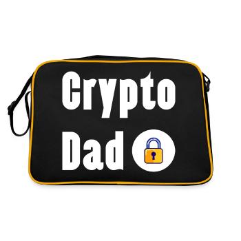 Trading de Bitcoin et d'actions cryptographiques - Sac Retro - noir/or - Dos