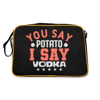 YOU SAY POTATO IS SAY VODKA - Retro Bag - black/gold - Back