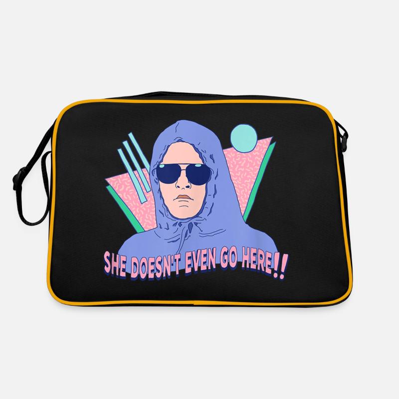Sie geht nicht einmal hierher Retro Tasche