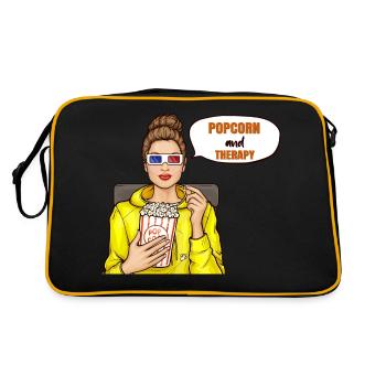 Le pop-corn est moins cher que Therapy Cinema Fan - Sac Retro - noir/or - Dos