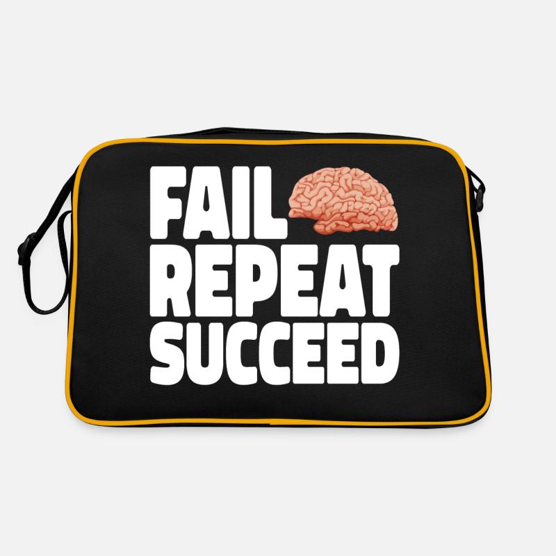 Fail into Succeed white Retro Bag
