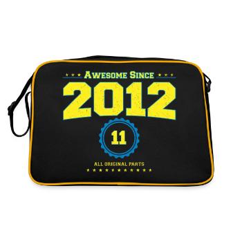 Super chemise 2012 pour hommes femmes 11 ans 11st - Sac Retro - noir/or - Dos