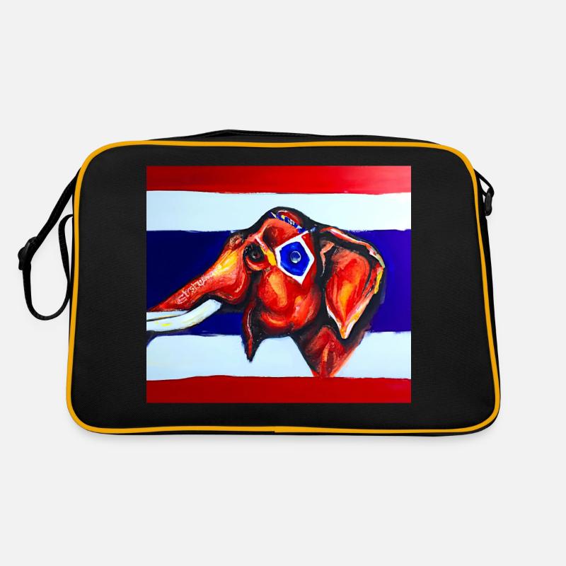 elefant thaiflagge Retro Tasche