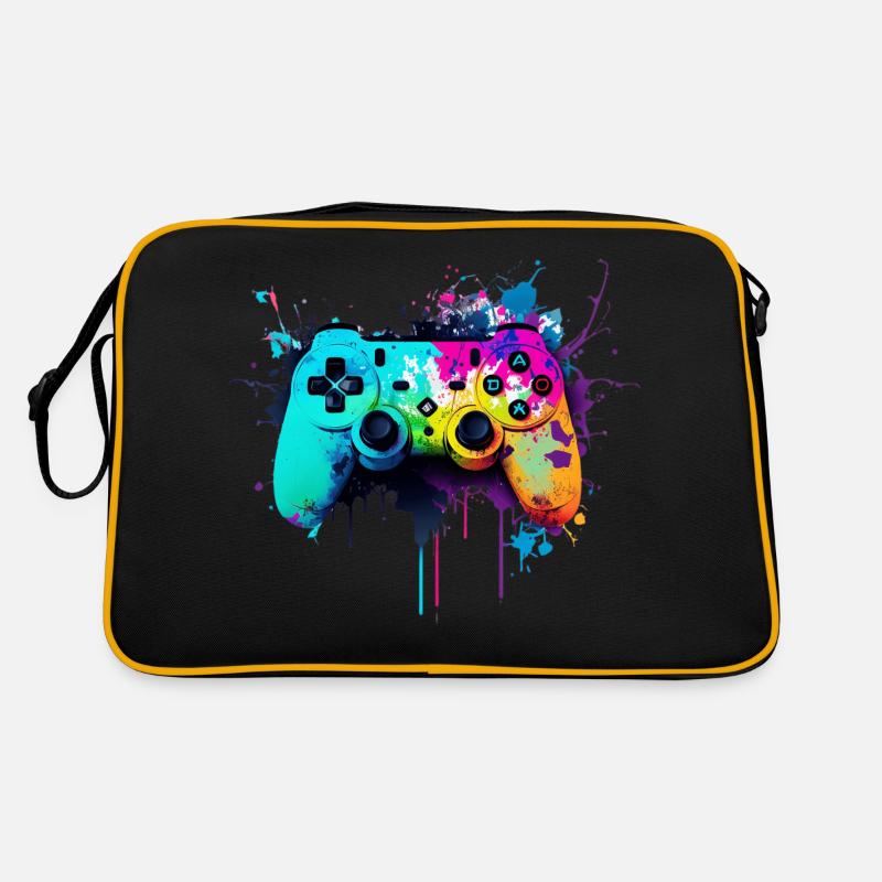 Neon Gaming Controller / Kontroller Retro Tasche