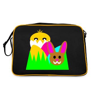 Photo pour Pâques - Sac Retro - noir/or - Dos