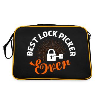 Best Lock Picker Ever Locksmith Lockpicker - Retro Tasche - Schwarz/Gold - Hinten