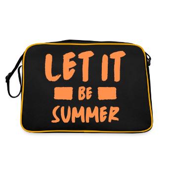 Let it be summer - Retro Bag - black/gold - Back