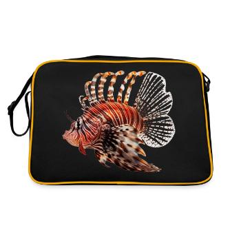 Lionfish are also called scorpionfish - Retro Bag - black/gold - Back